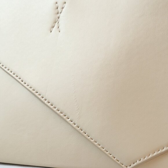 Loewe Puzzle Fold Cropped Tote Shoulder Bag, Ivory - Picture 14 of 16